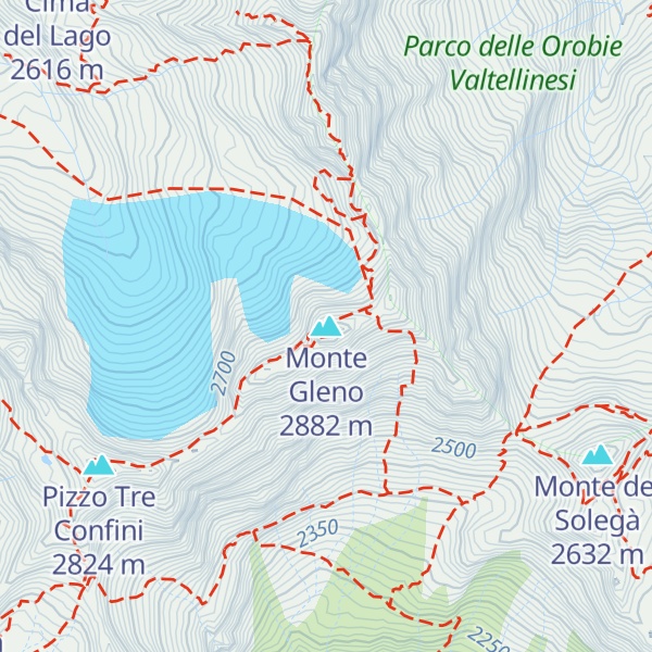Map of Monte Gleno