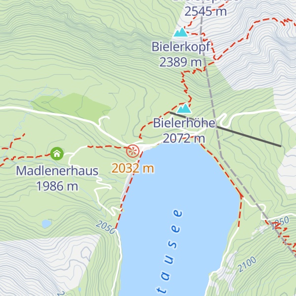 Map of Restaurant Silvrettasee