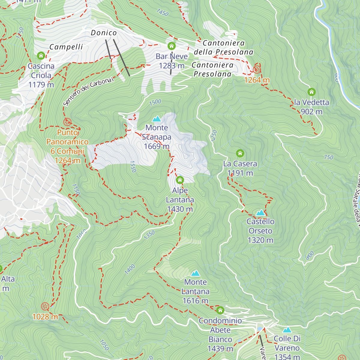 Alpe Lantana map