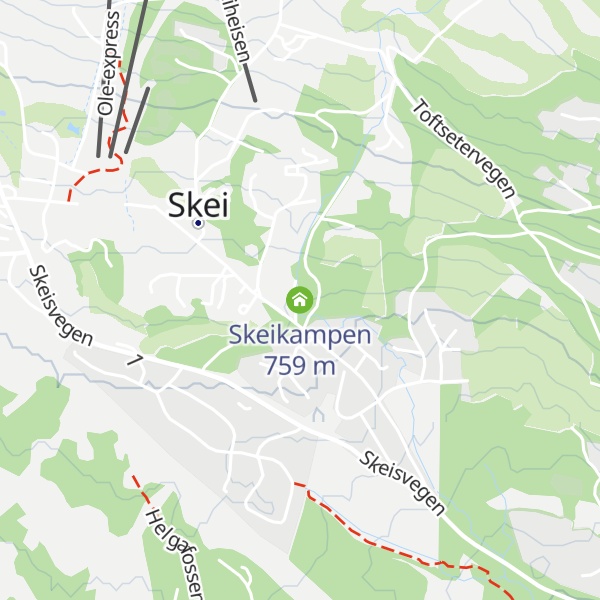 Map of Skeikampen