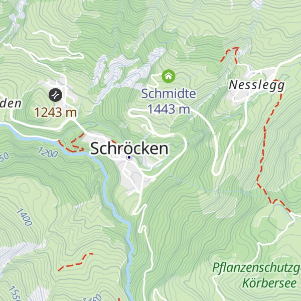Map of Berghaus Schröcken