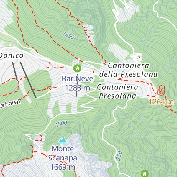 Map of Chalet Calligari, Savini