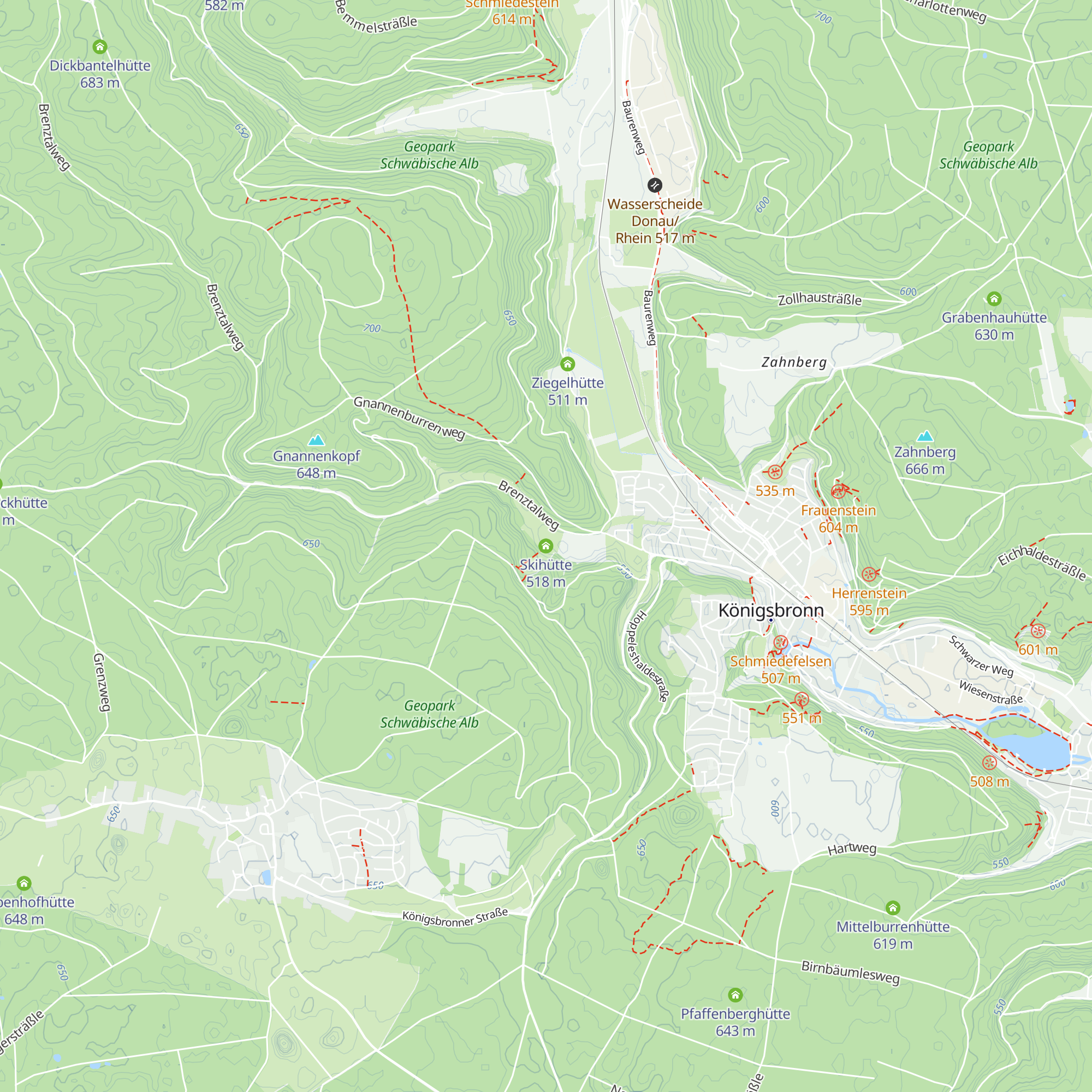 Skihütte map