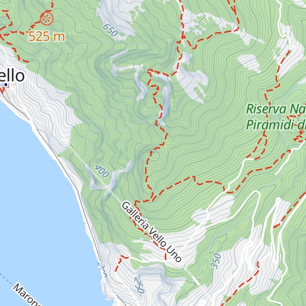 Map of Anticima Punta Cunicolo