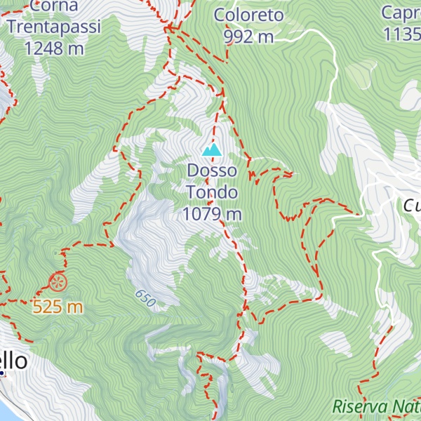 Map of Monte Vignole