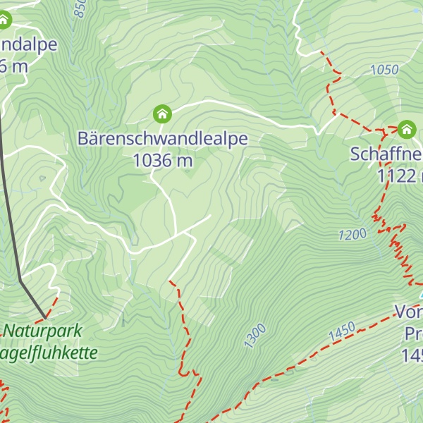 Map of Alpe Mittelkamm