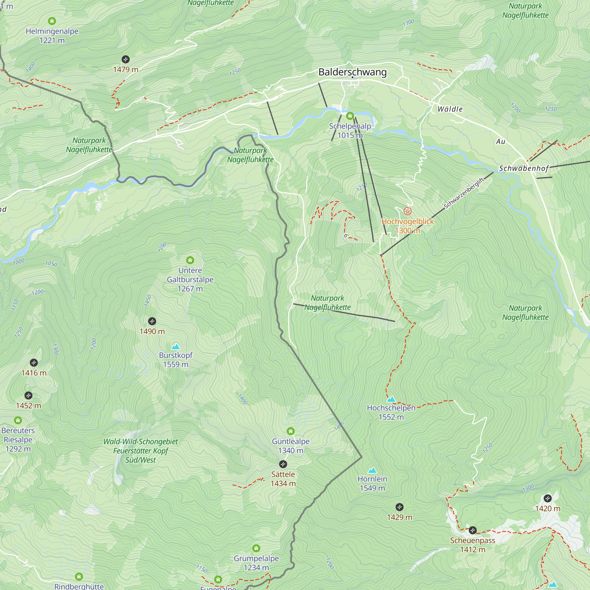 Fuchsalm map