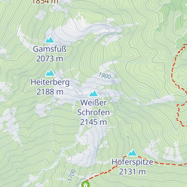 Map of Weißer Schrofen