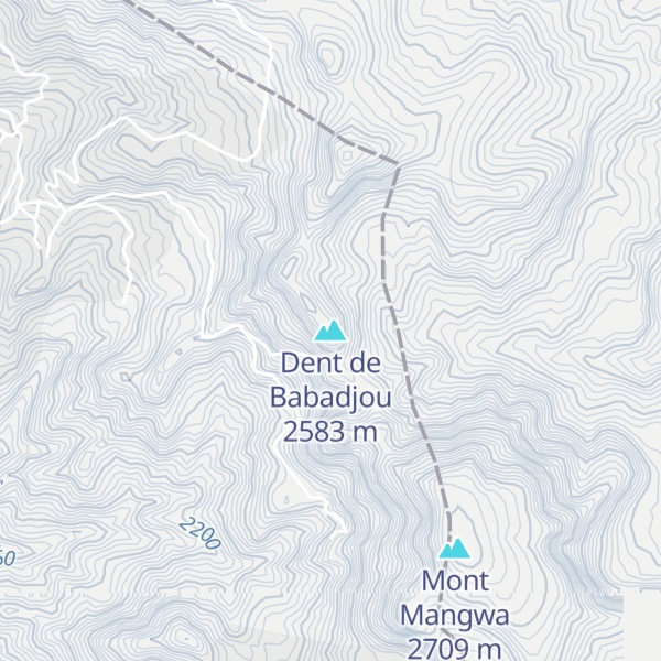 Map of Dent de Babadjou