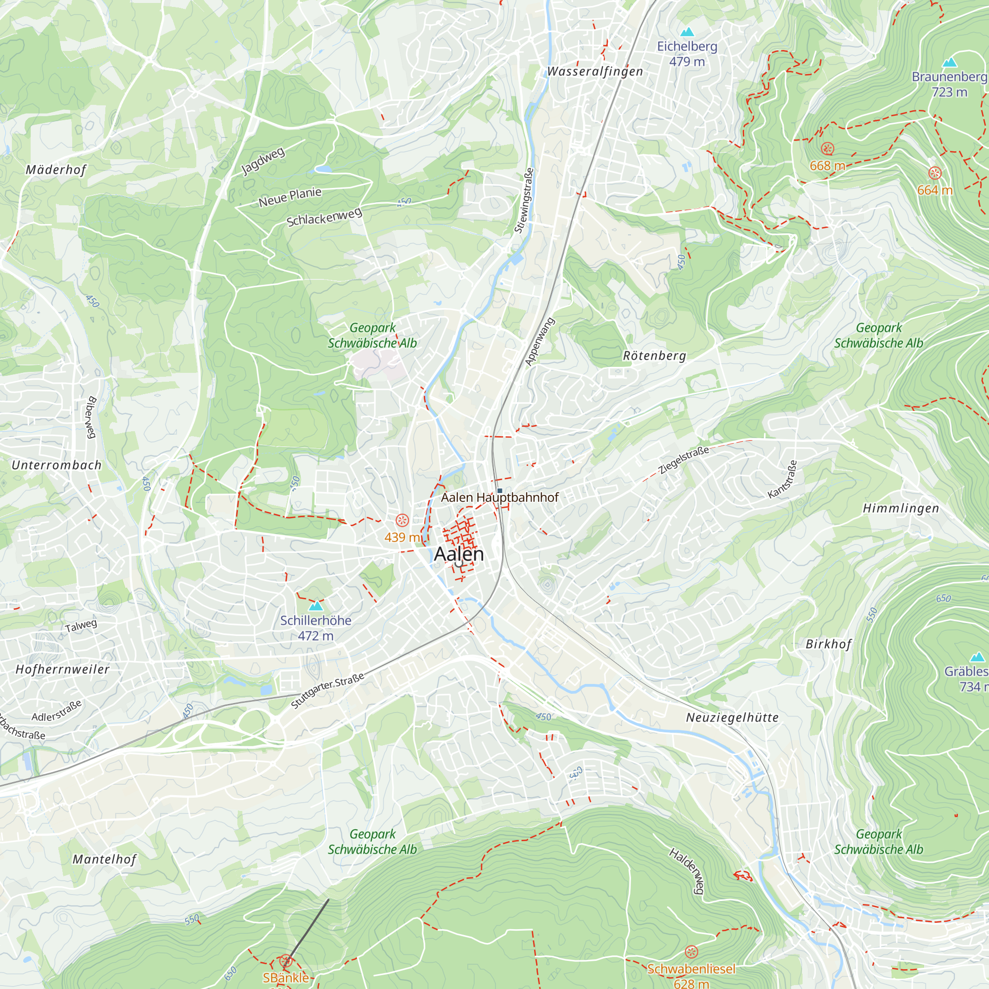 DB Servicestelle map