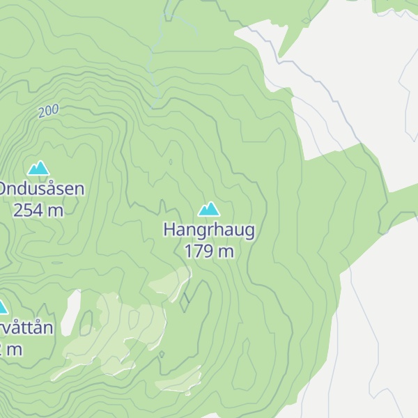Map of Hangrhaug