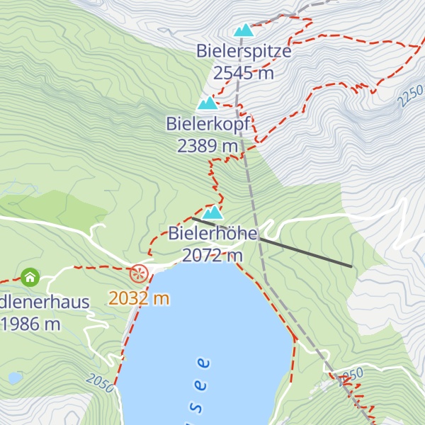 Map of Bielerhöhe