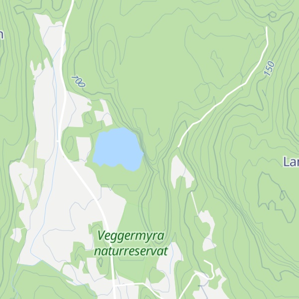 Map of Bakkevannsfjellet