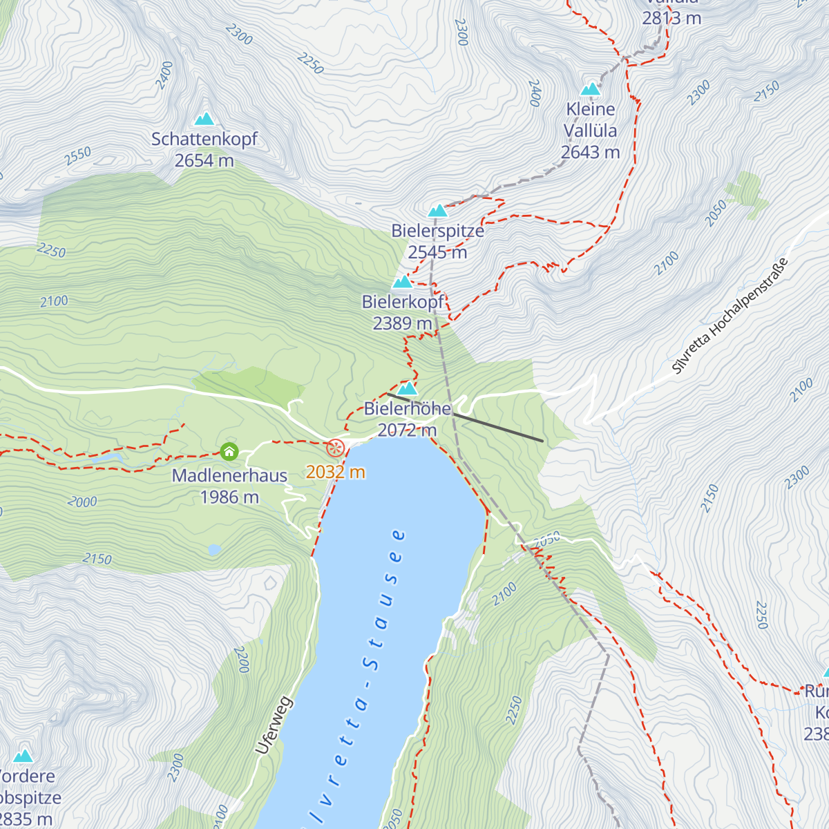 Piz Buin map