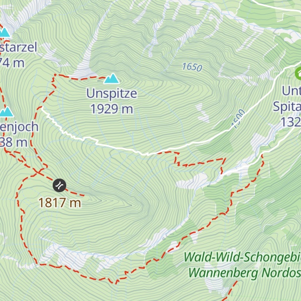 Map of Mittlere Spitalalpe
