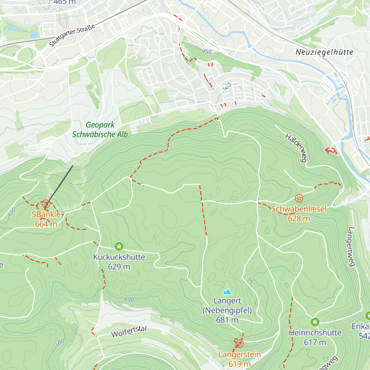Fridahütte map