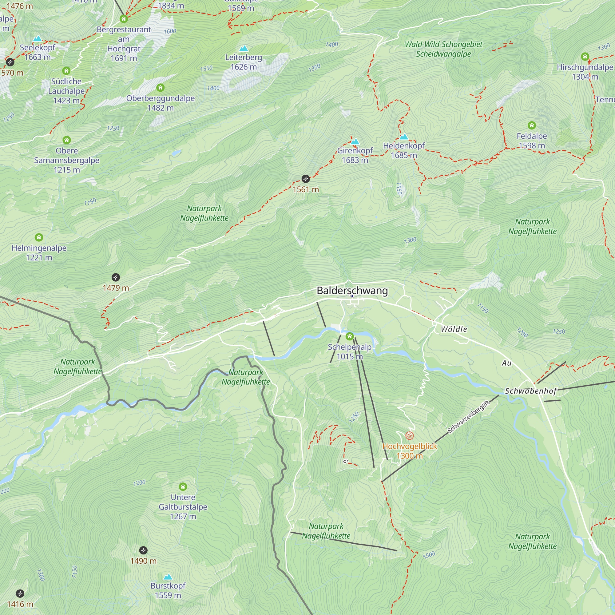 Alpe Gschwend map