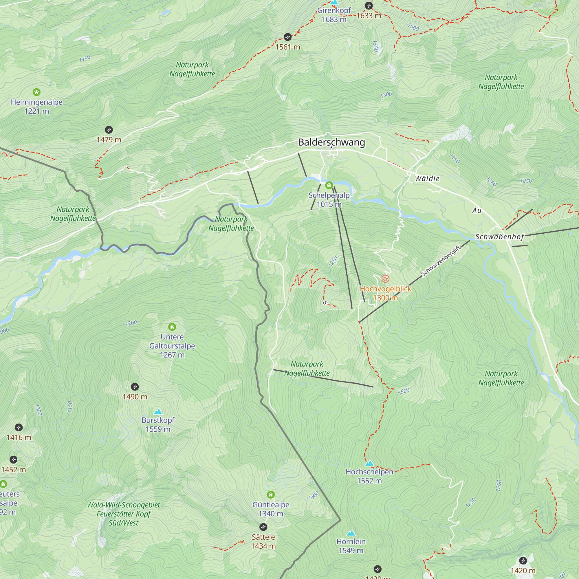 Bodenseehütte map