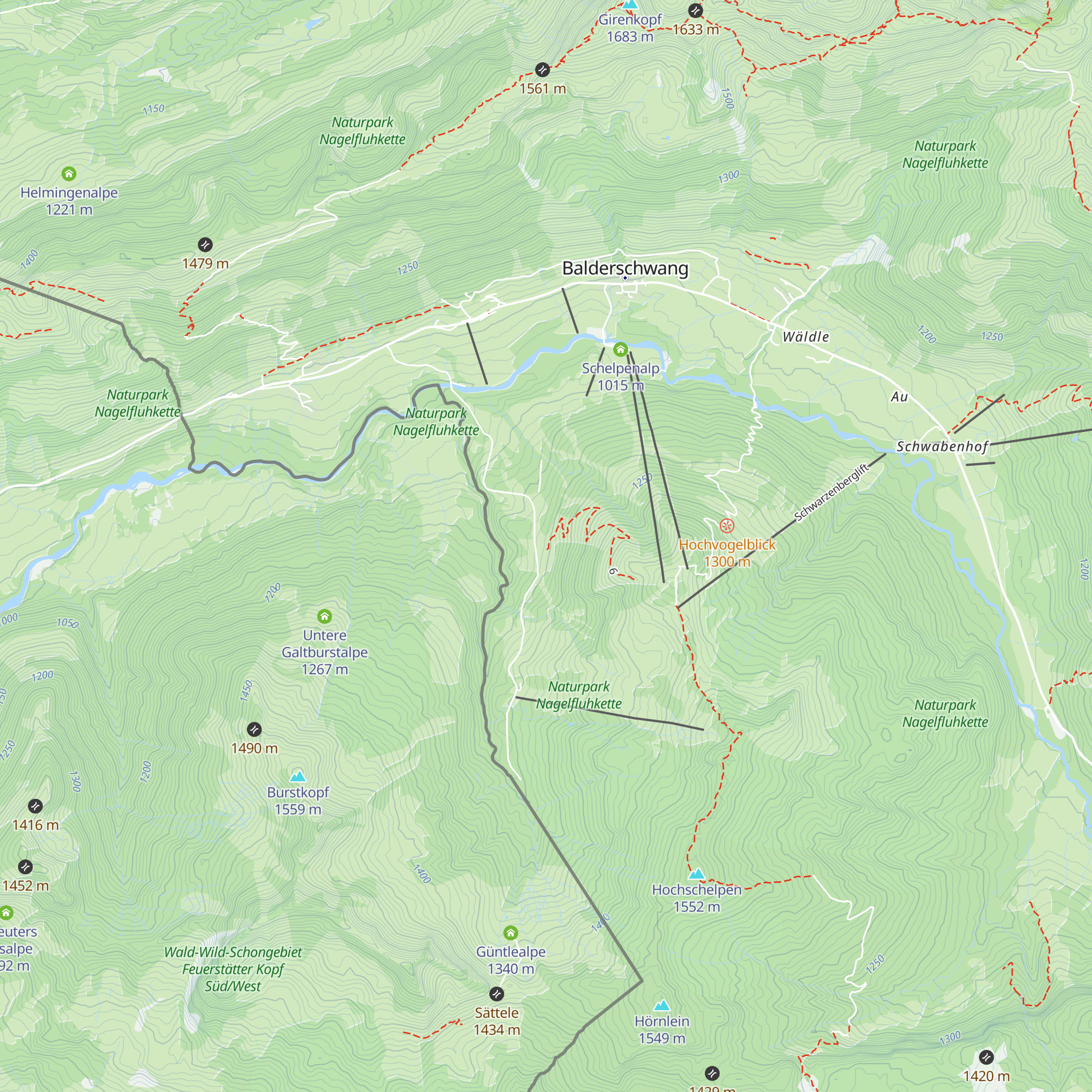 Bodenseehütte map