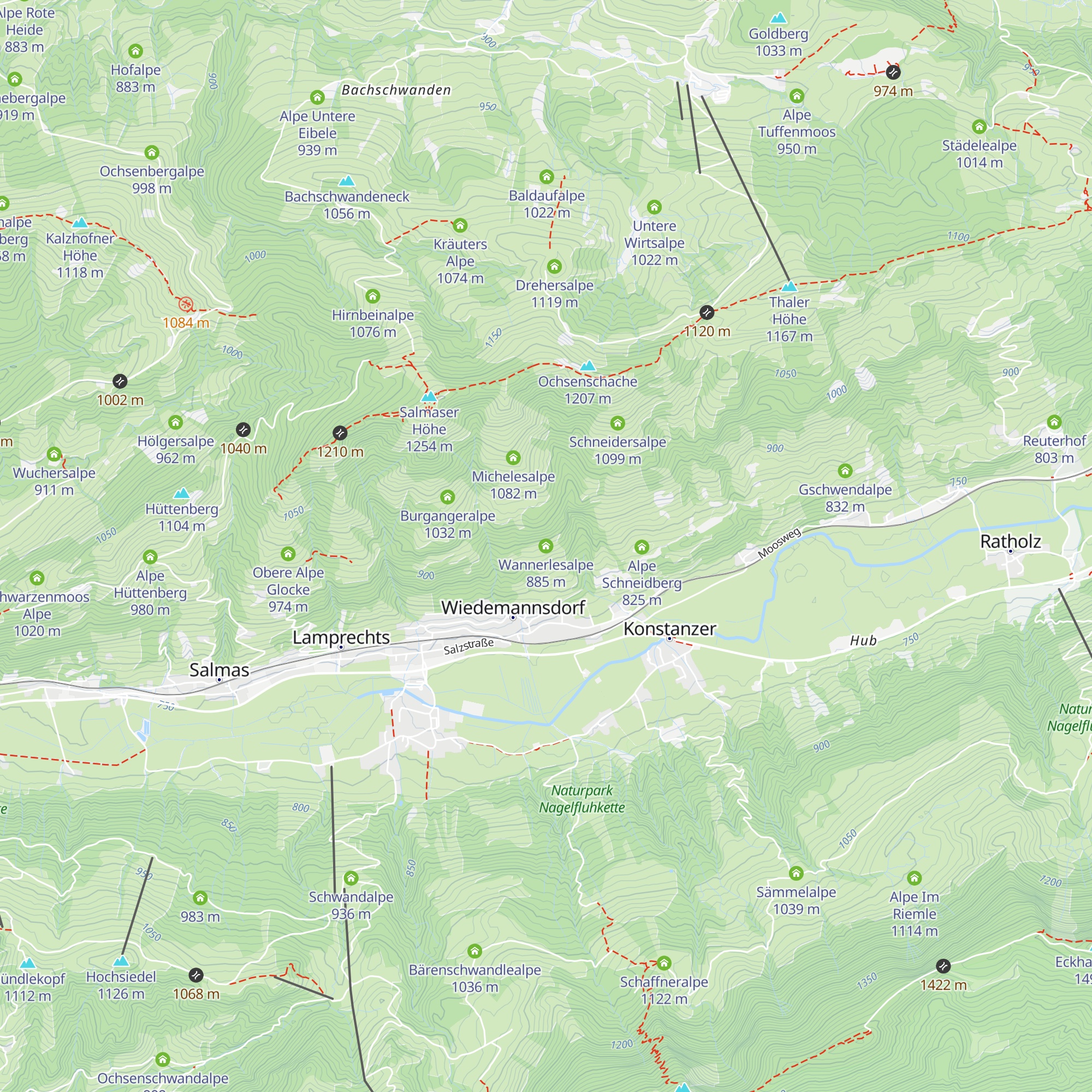 Wannerlesalpe map