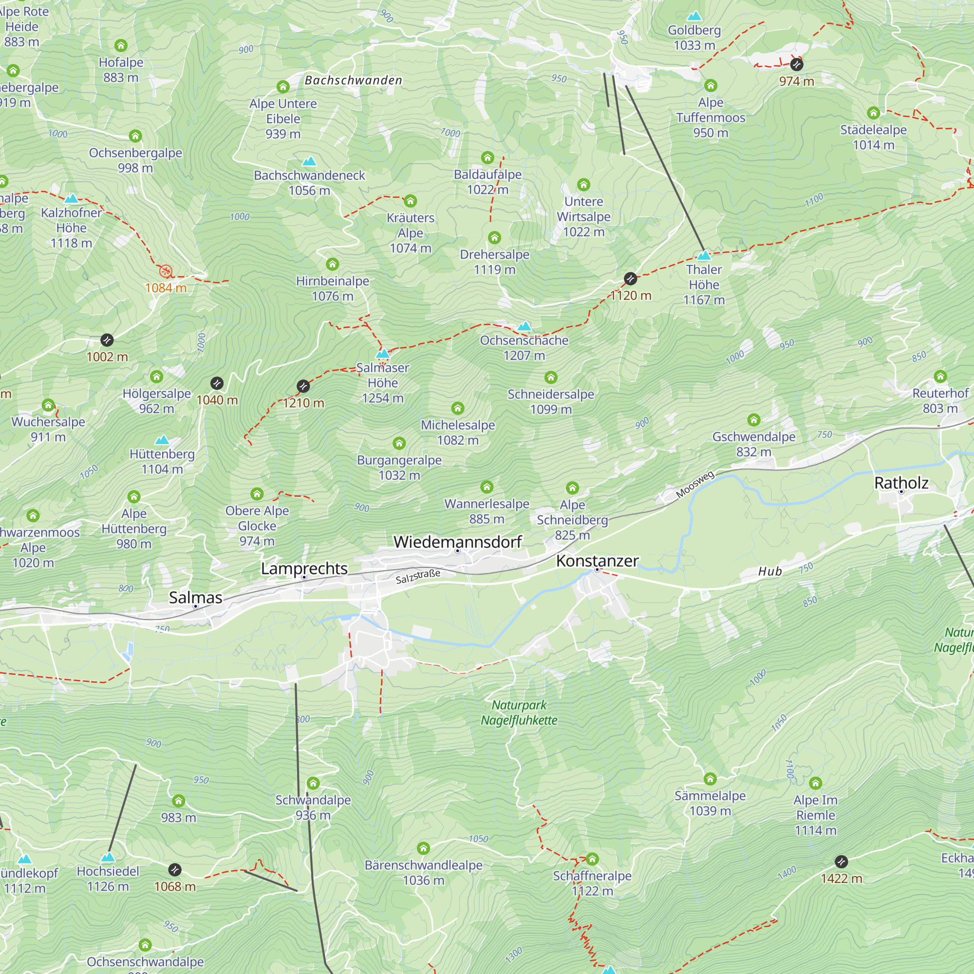 Wannerlesalpe map