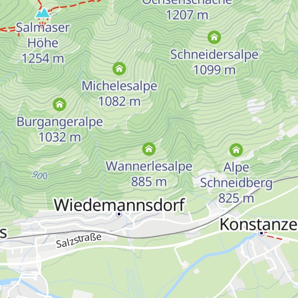 Map of Wannerlesalpe