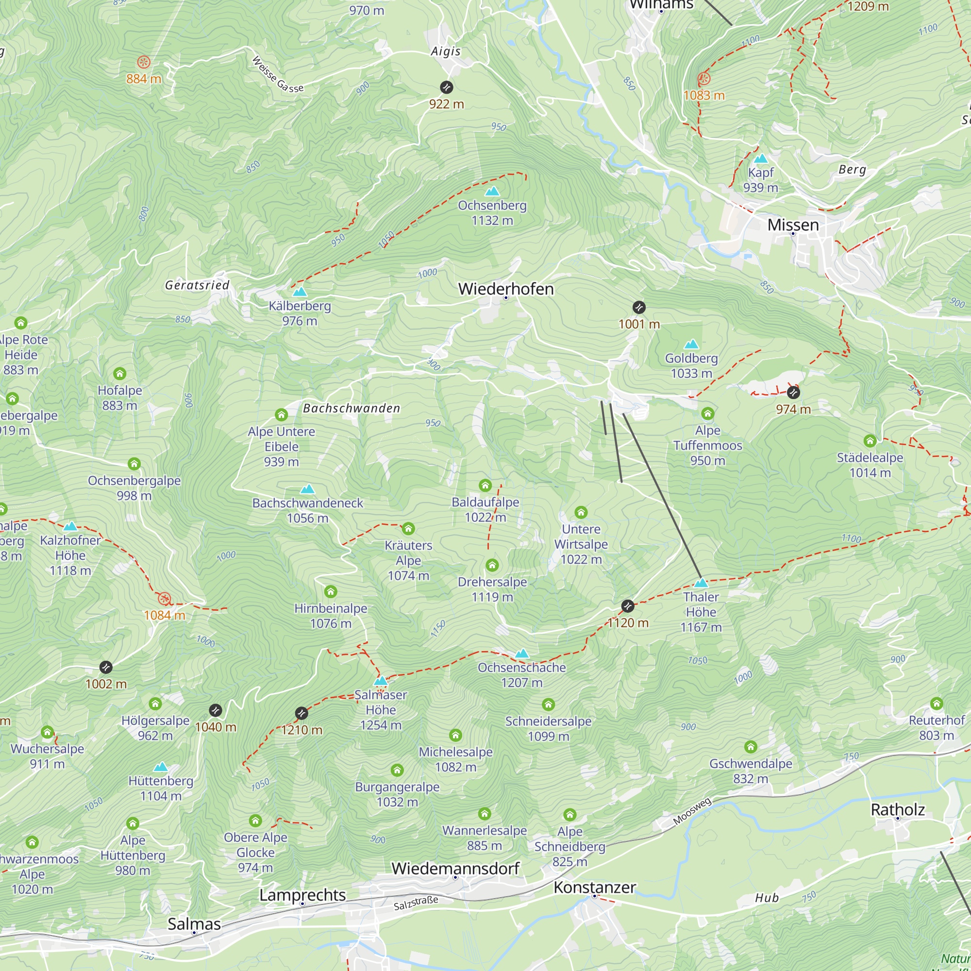 Baldaufalpe map