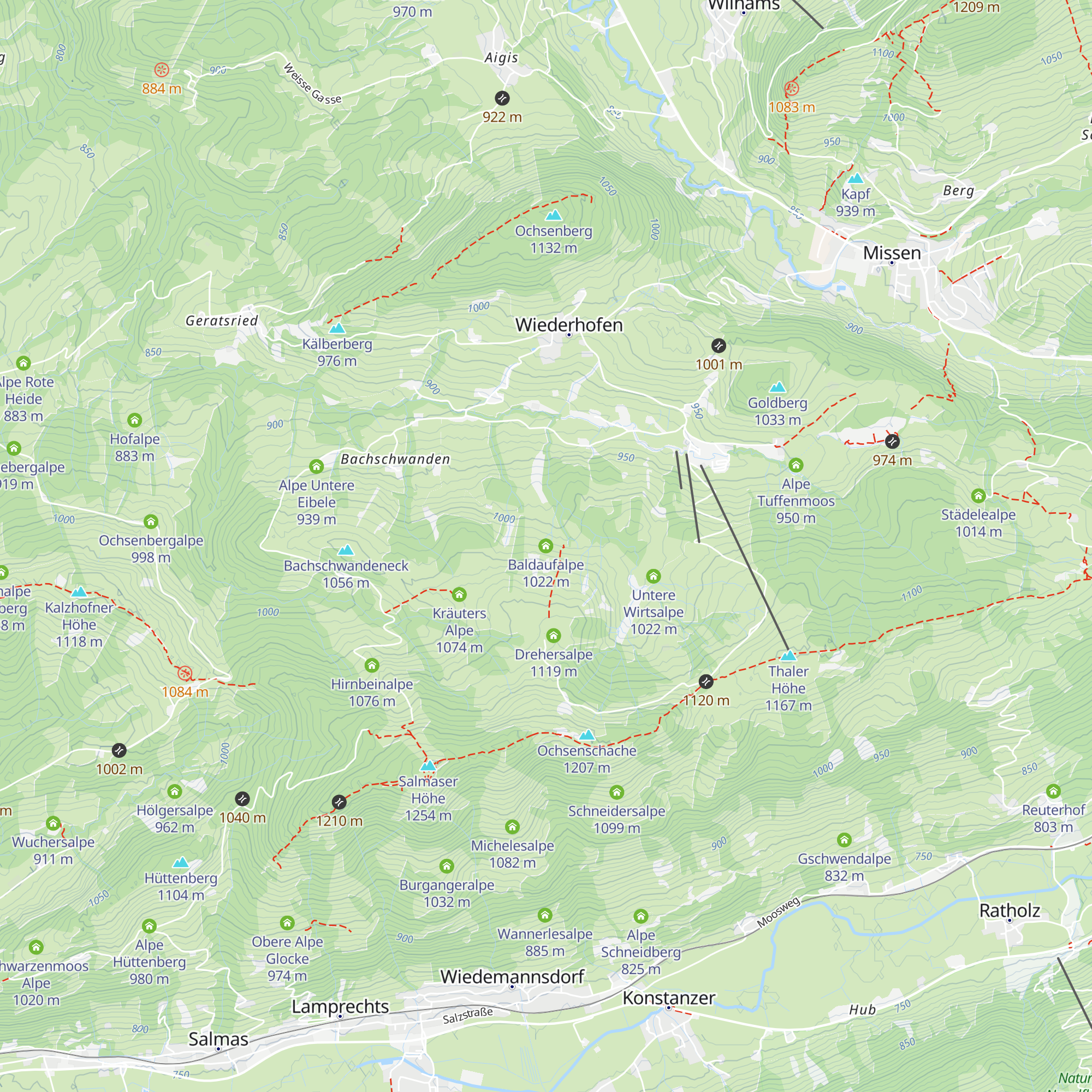 Baldaufalpe map
