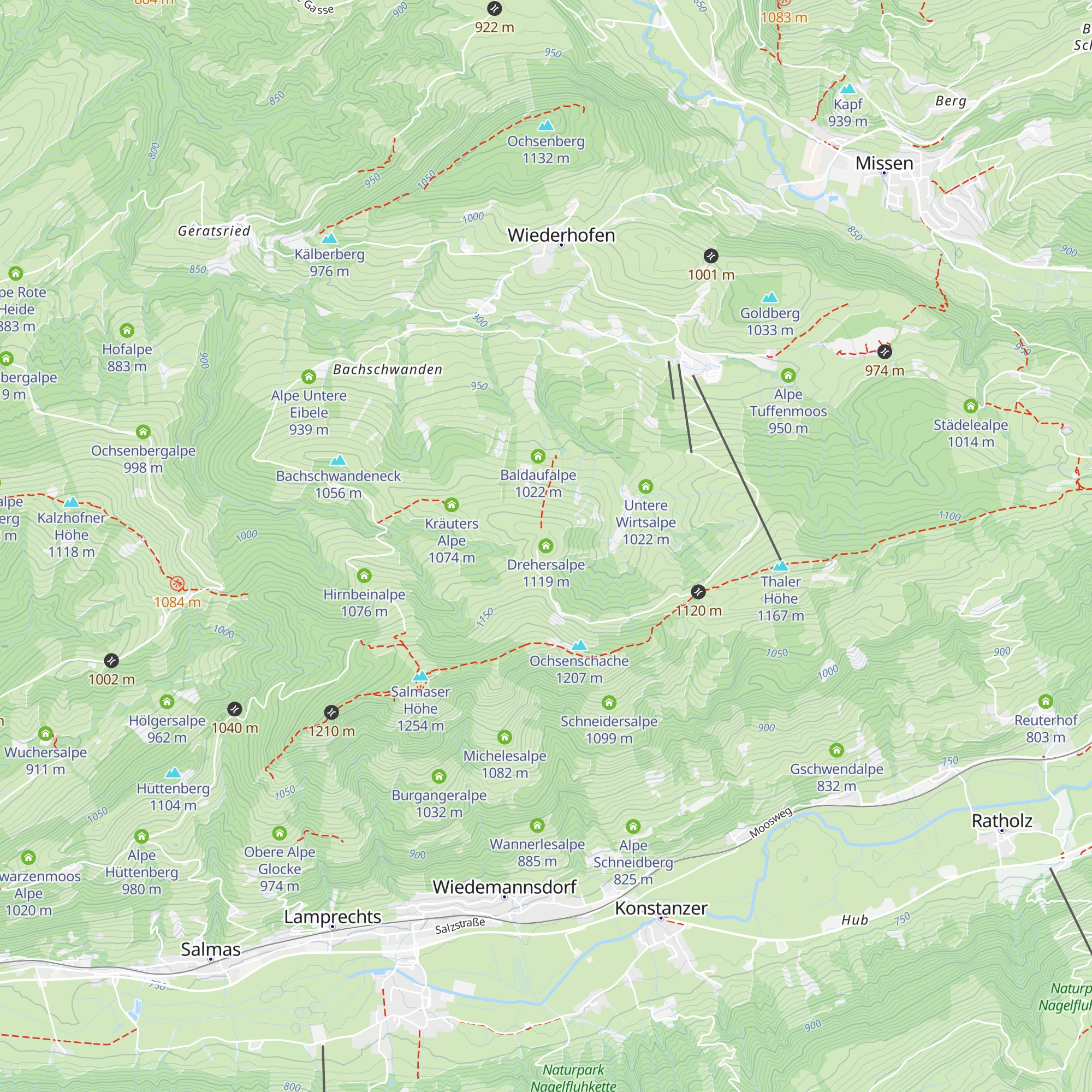 Drehersalpe map