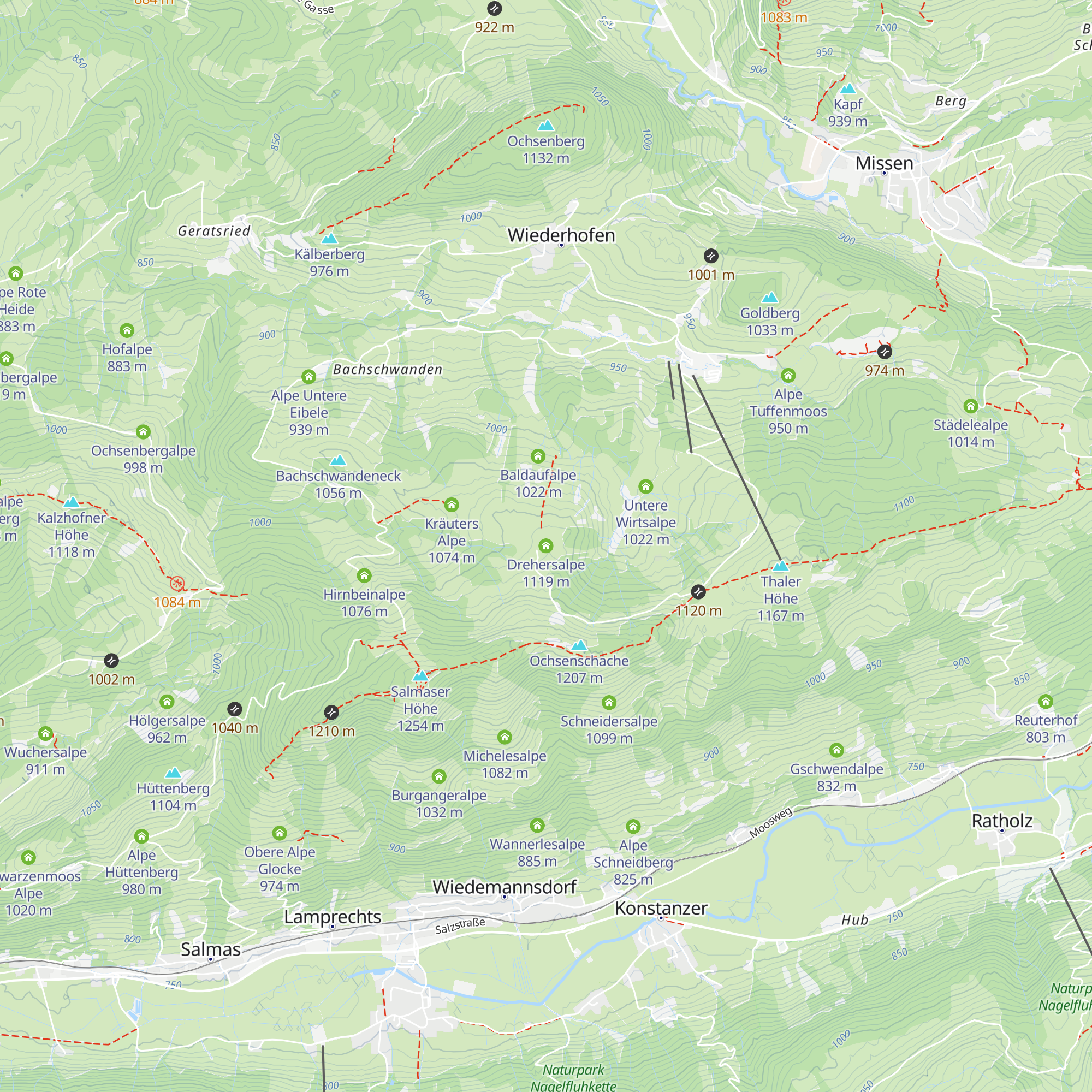 Drehersalpe map