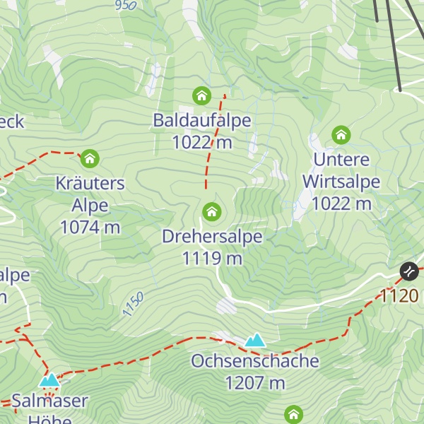 Map of Drehersalpe