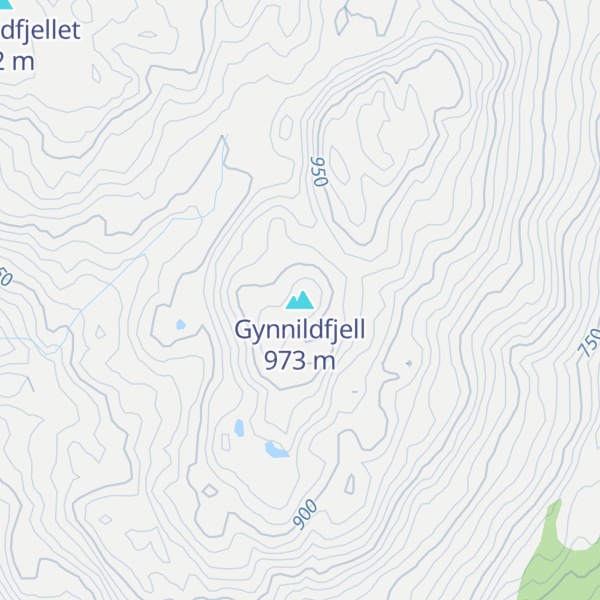 Map of Gynnildfjell