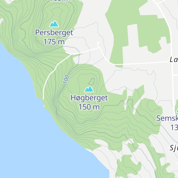 Map of Høgberget