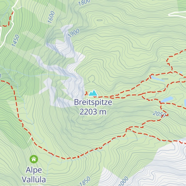Map of Breitspitze