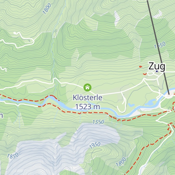 Map of Klösterle