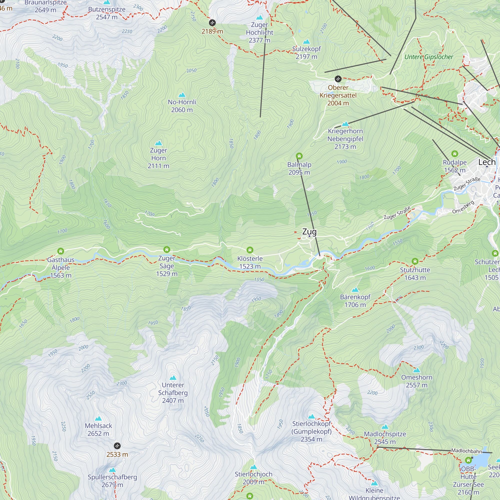 Klösterle map