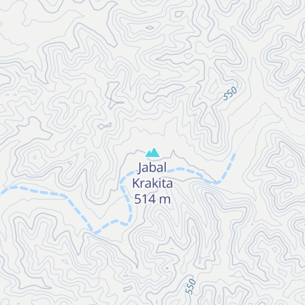 Map of Jabal Krakita