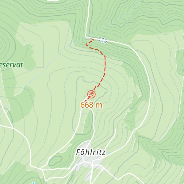 Map of Dermbacher Hütte