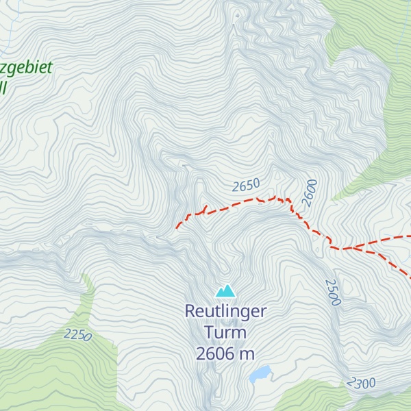 Map of Östliche Eisentaler Spitze