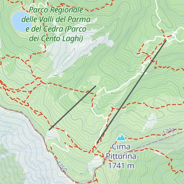 Map of Capanna Biancani