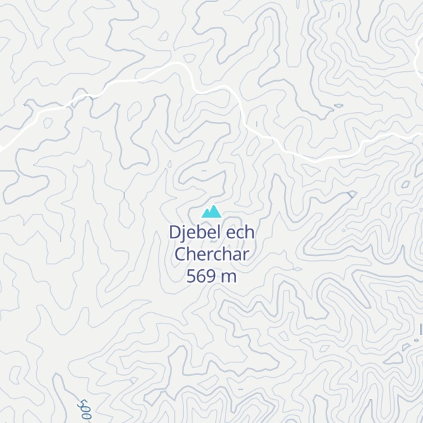 Map of Djebel ech Cherchar