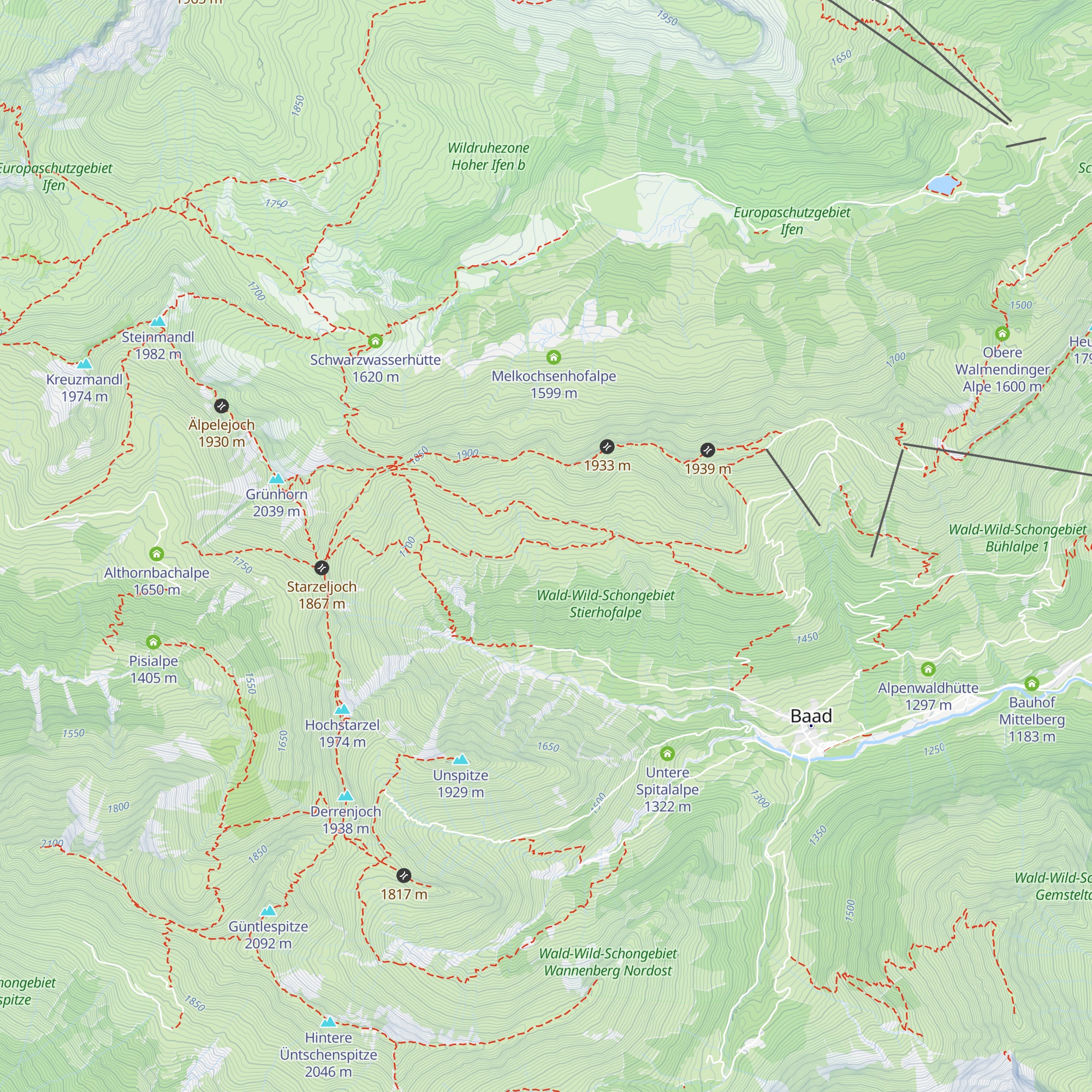 Innere Stierhofalpe map
