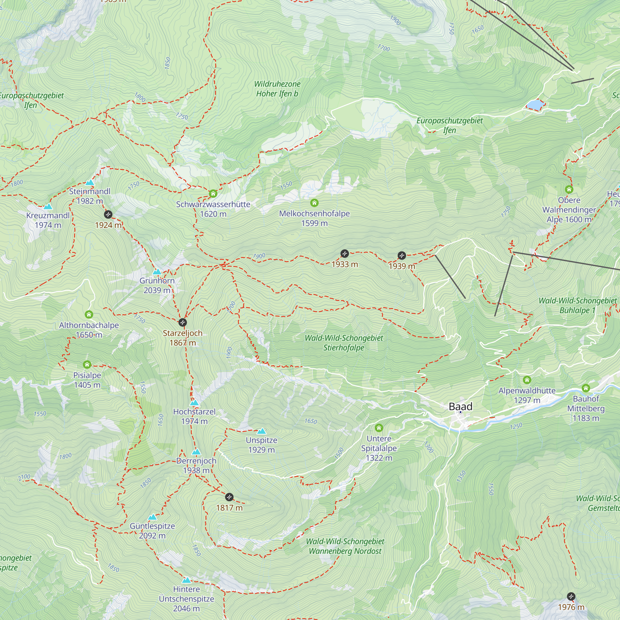 Innere Stierhofalpe map