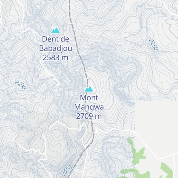 Map of Mont Mangwa