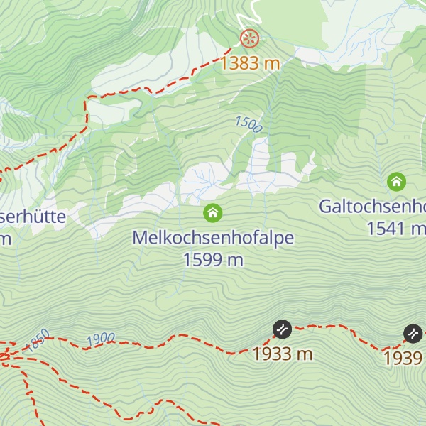 Map of Melkochsenhofalpe