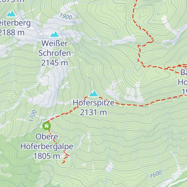 Map of Höferspitze
