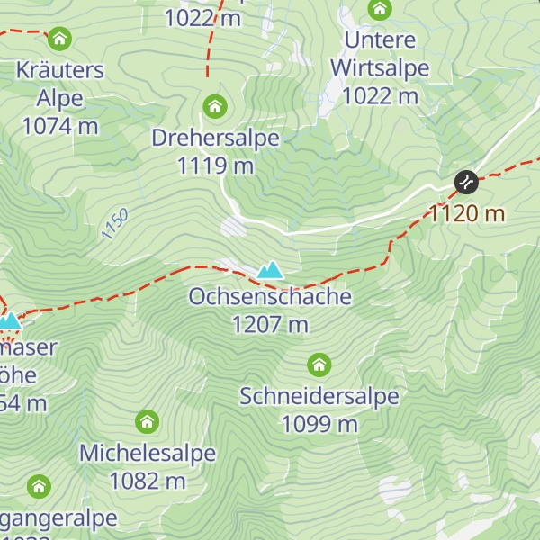 Map of Ochsenschache