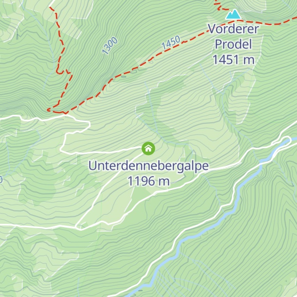 Map of Unterdennebergalpe