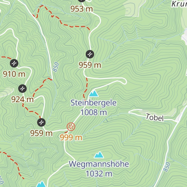 Map of Steinbergele