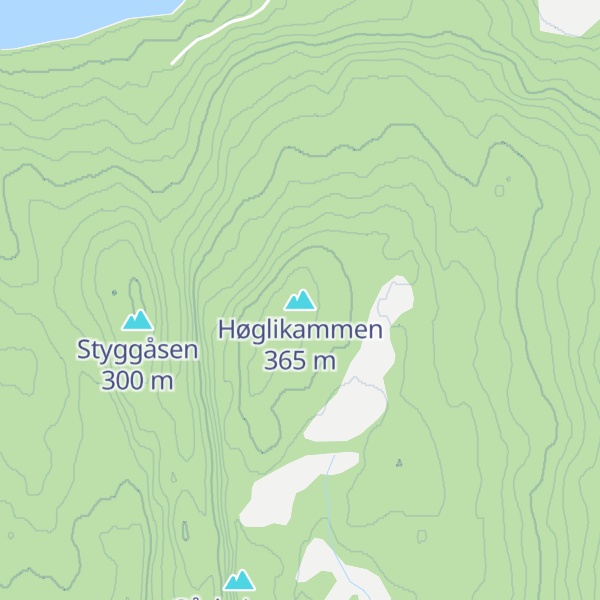 Map of Høglikammen